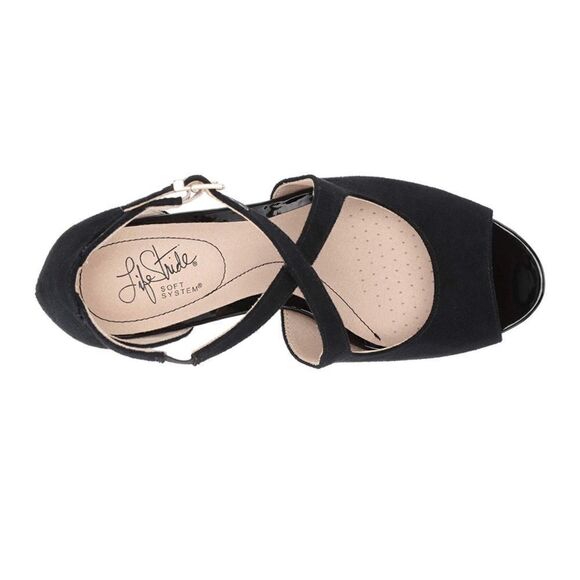 Life Stride ~ Black MicroSuede Maria ~ NIB ~ size 6.5 - Picture 3 of 7